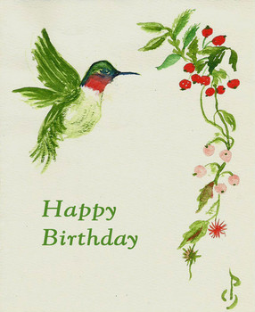 Hummingbird greeting cards the hanging tree greeting card...