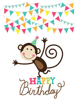 Birthday monkey happy birthday birthdays and monkey