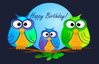 Happy birthday owl card lovely happy birthday card with o...