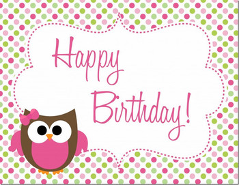 Owl birthday party free printables