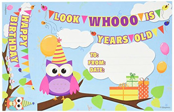 Amazon com edupress happy birthday owls bookmark awards ep