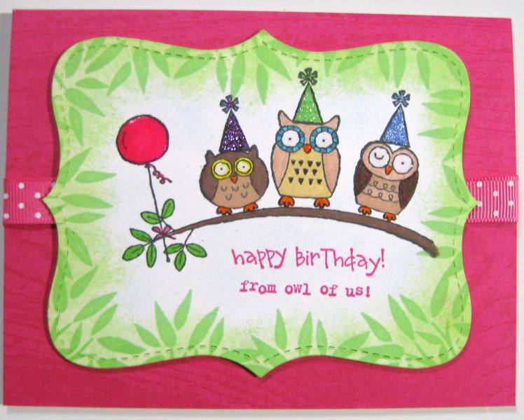 Dw happy birthday owls by deb loves stamping at splitcoas...