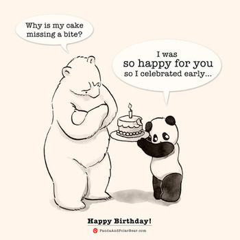 Happy birthday – panda and polar bear