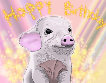 Happy birthday pig by xsilversymphony on deviantart
