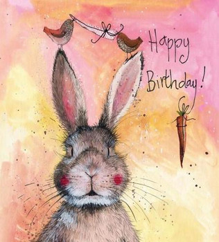 Alex clarke hannah happy birthday card – bunny creations