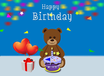 Happy birthday teddy wishes free happy birthday ecards gr...