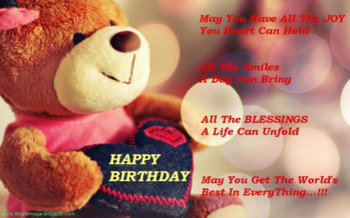 Birthday quotes birthday quotes and the teddy bear captur...