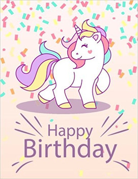 Happy birthday unicorn notebookinspirational journal amp ...