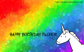 Happy birthday digital art by tiny vulgar unicorn