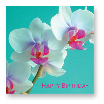 Paper orchid birthday card — crafthubs