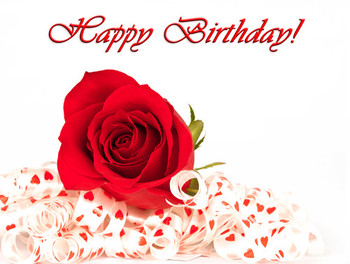 Happy birthday card with red roseub gallery yopriceville ...