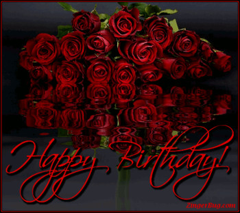 Happy birthday images with Roses — Free happy bday pictures and photos