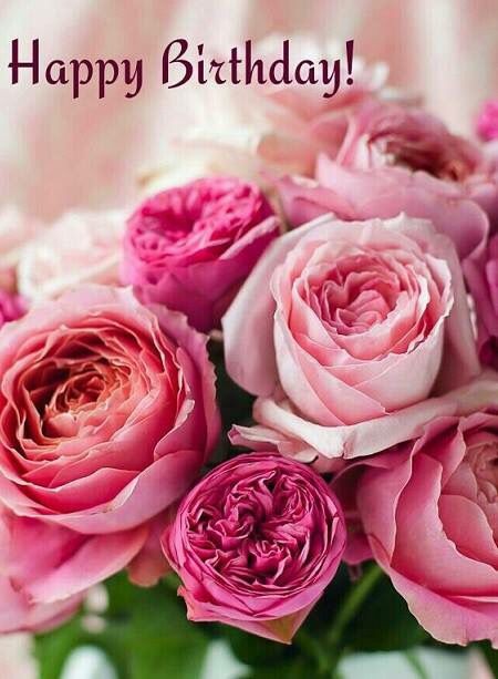 Pretty Pink Happy Birthday Roses …  Happy birthday rose, Happy birthday  greetings, Birthday roses
