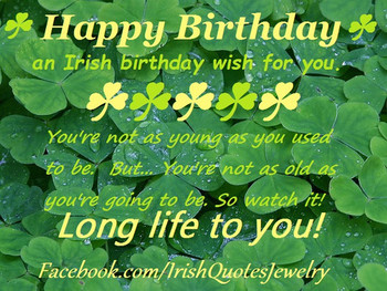 An irish birthday wish happy birthday event pinterest