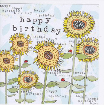 Birthday sunflowers