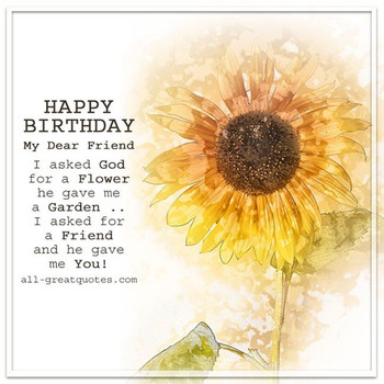 Happy birthday my dear friend free birthday cards for fri...