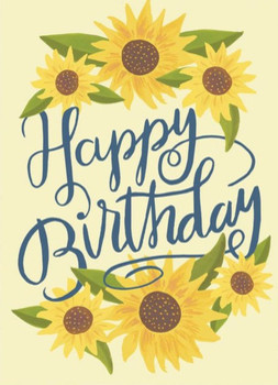 Card happy birthday sunflowers – gifted boutique and wrap...