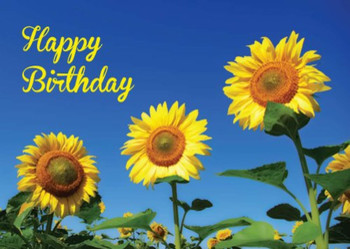 Sunflower birthday birthday card amazon co uk kitchen amp...