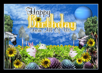 Happy birthday sunflowers by valxart valxart cards delive...