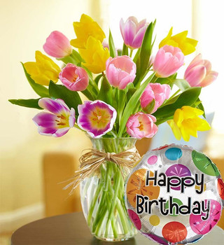 Happy birthday tulips in albany ca albany florist and gifts