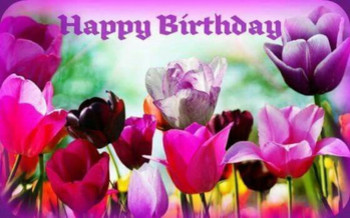 Happy birthday tulips – fiori idea immagine