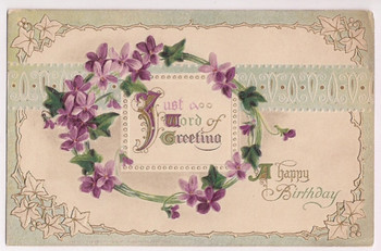 Wreaths decor ideas antique violets and ivy happy birthday