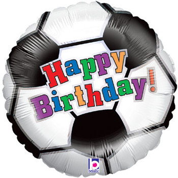 Happy birthday football foil balloon balloons co uk
