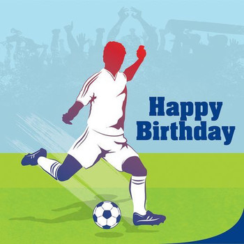Happy birthday football greeting card