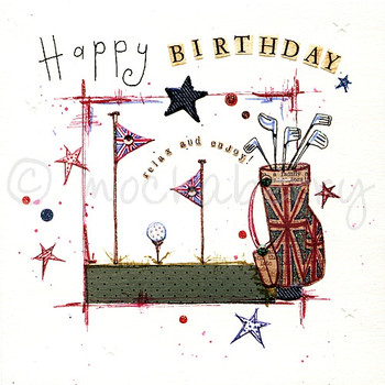 Happy birthday card vintage cards happy birthday golf card