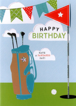 Happy birthday golf greeting card cards love kates