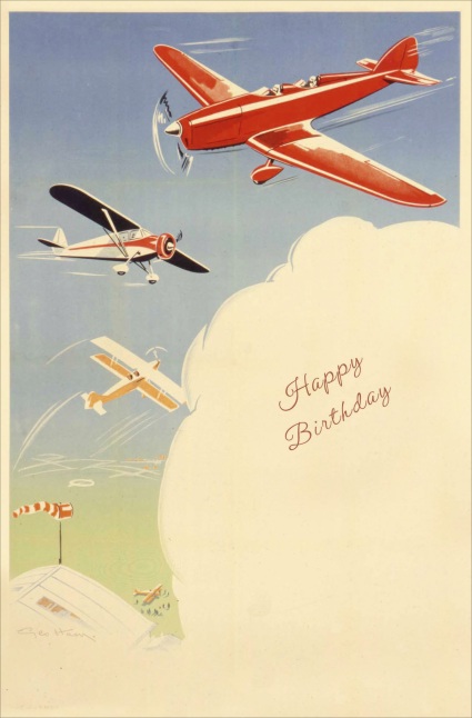 Uk greetings airplanes birthday card happy b day images