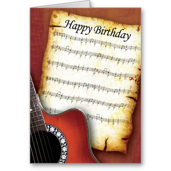 Happy birthday guitar chords tabs notes for solo instrument