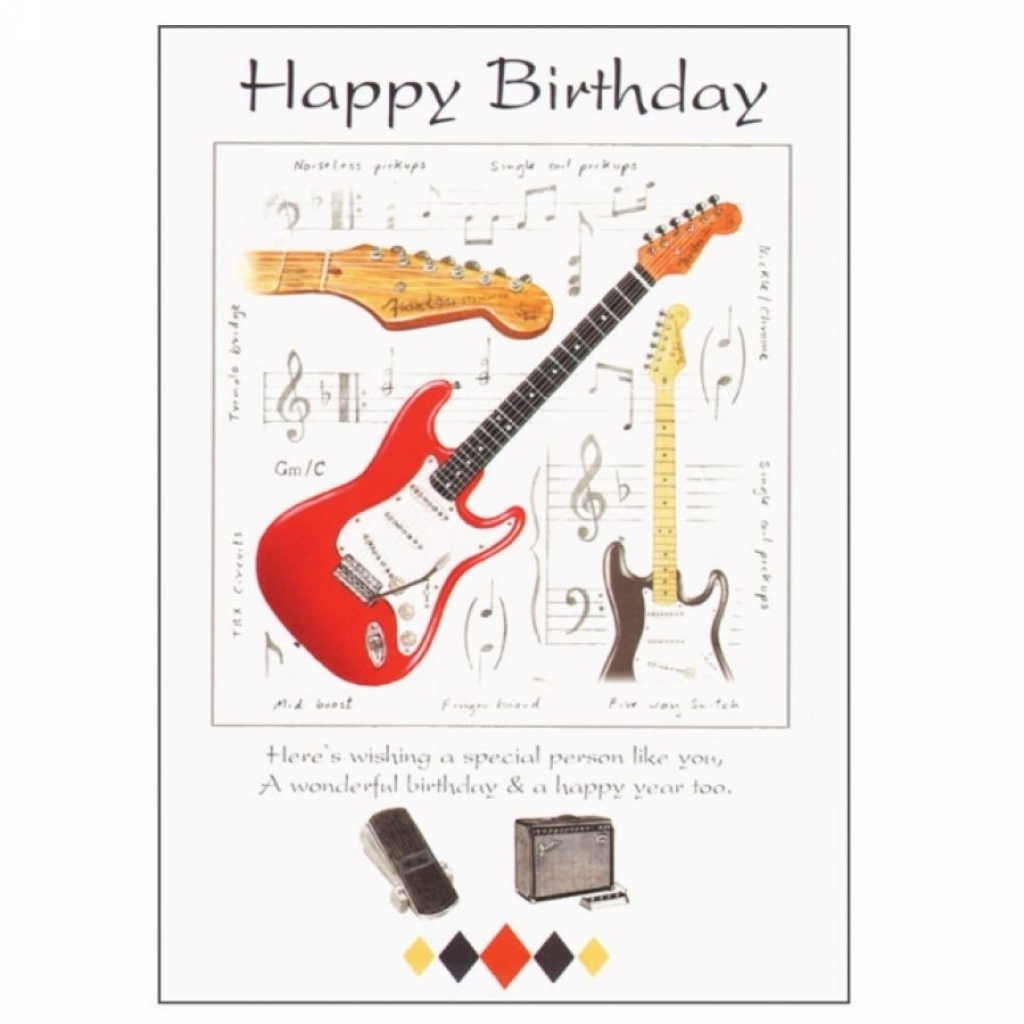 Оригинальное поздравление с днём рождения гитаристу