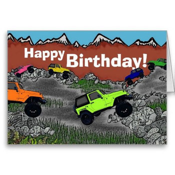 Happy birthday jeep wrangler greeting card jeep onlyinajeep