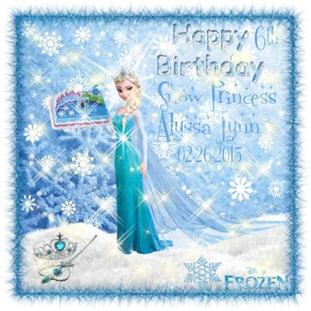 Happy th birthday snow princess alyssa lynn artwork and a...