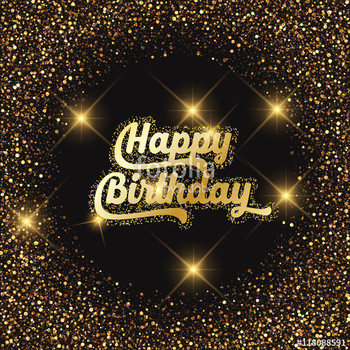 Happy birthday glitter background stock image and royalty...