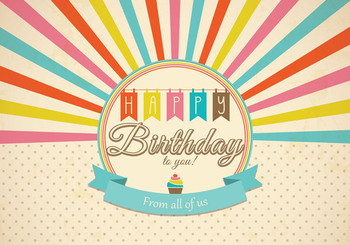 Retro happy birthday card psd free photoshop brushes at b...