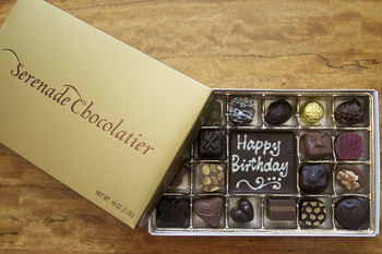 Happy birthday chocolates serenade chocolatier