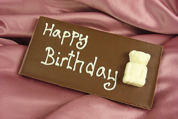 Happy birthday chocolate message bar birthday gifts