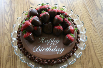 Birthday cakes images happy birthday chocolate cake midle...