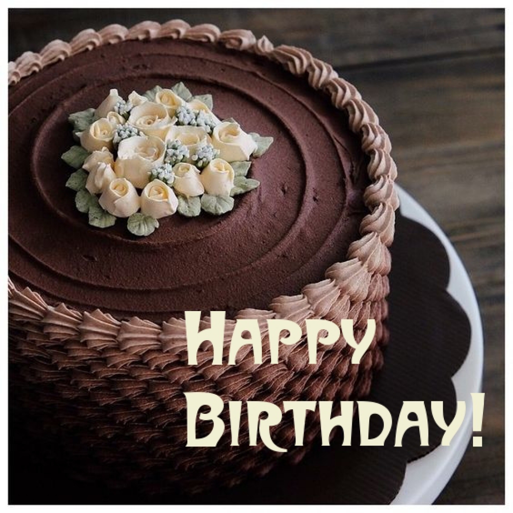 Happy birthday chocolate cake o k for man original text