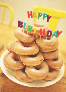 Donut birthday cakes reha cake