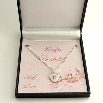 Necklace for th birthday in happy birthday gift box jewels