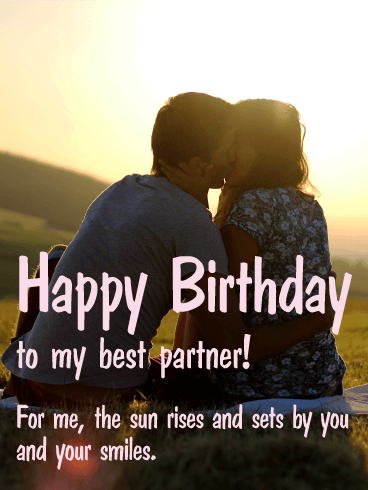 To my best partner happy birthday card birthday amp greet...