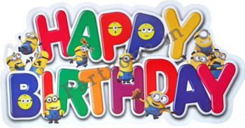 Minions paper happy birthday banner ppc banners