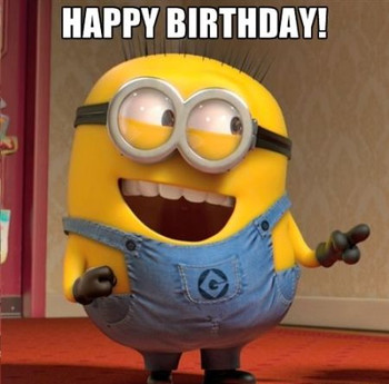Happy birthday minions gif images amp meme pictures
