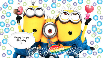 Happy birthday images for him minions collections happy