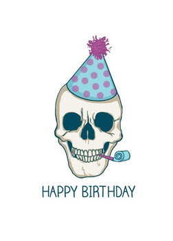 Birthday quotes happy birthday skull card free printable ...