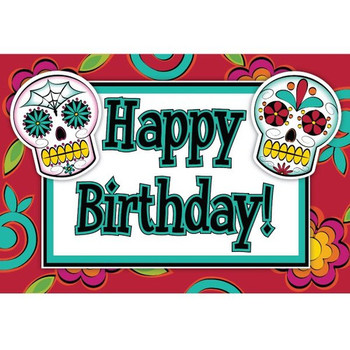 Happy birthday skulls order processing from birthday direct