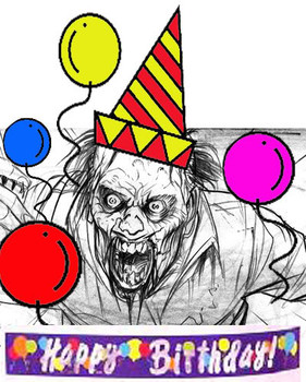 Happy birthday zombie